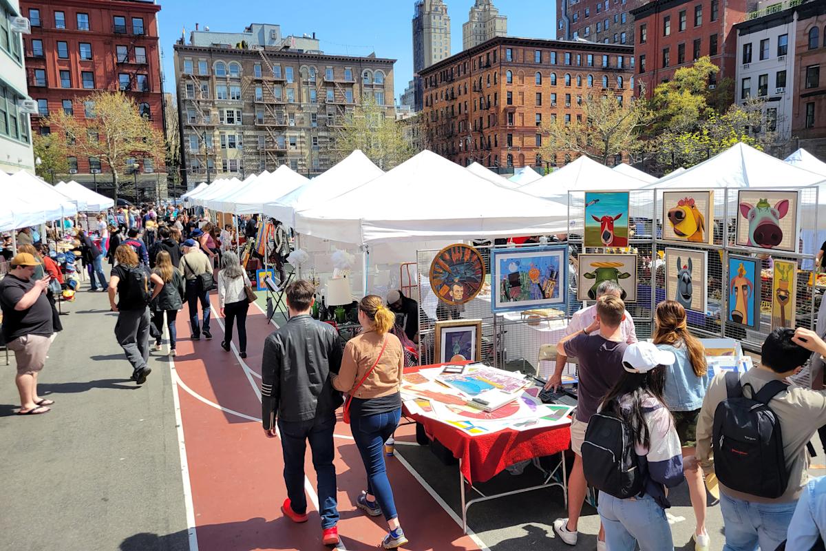 Bazaar on streets of NYC